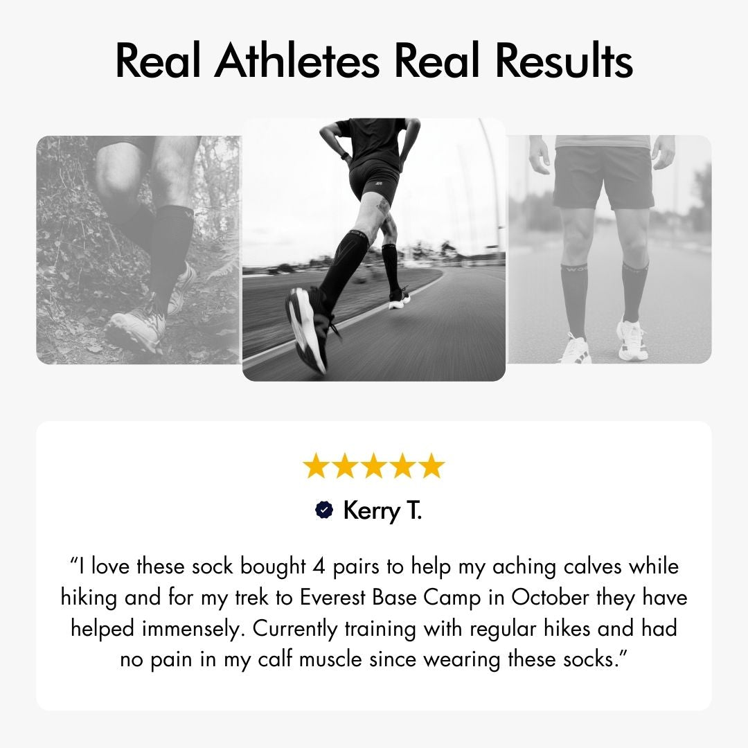 Black & Pink Performance Compression Socks
