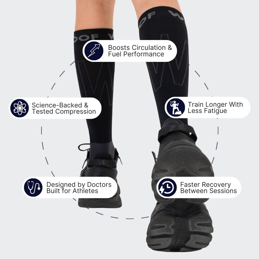 Black  Performance Compression Socks