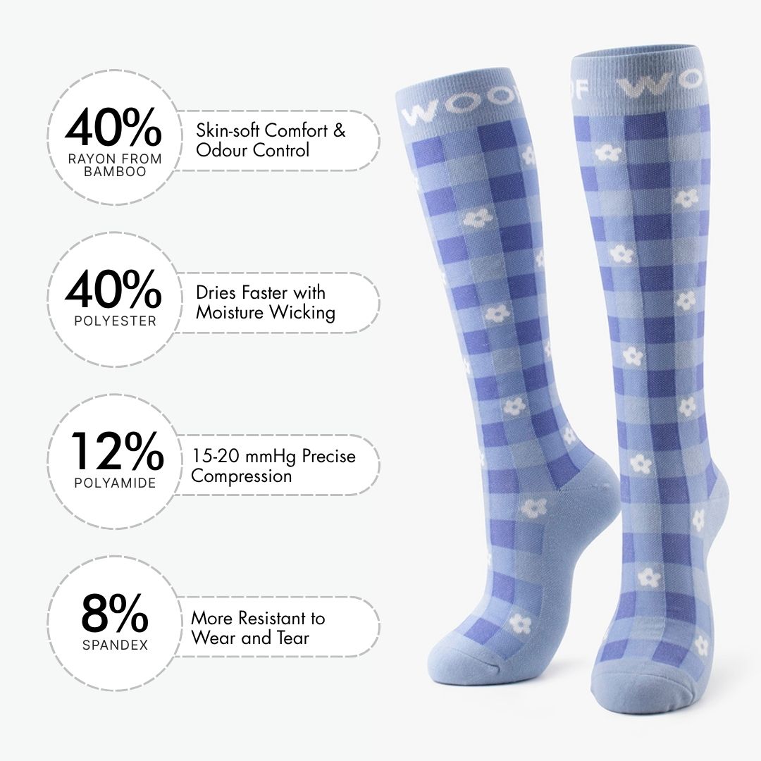 Summer Picnic Bamboo Compression Socks
