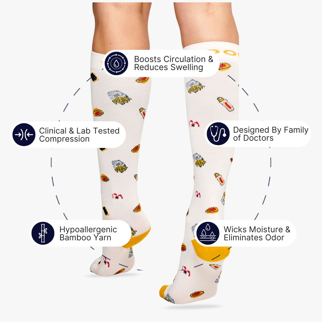 Tuck Shop Snacks Bamboo Compression Socks